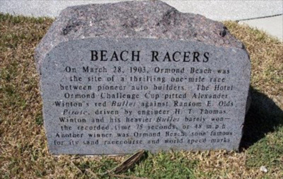 Beach racers Marker - March 28, 1903
