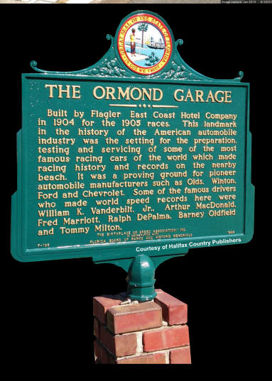 Ormond Garage Historical Marker 