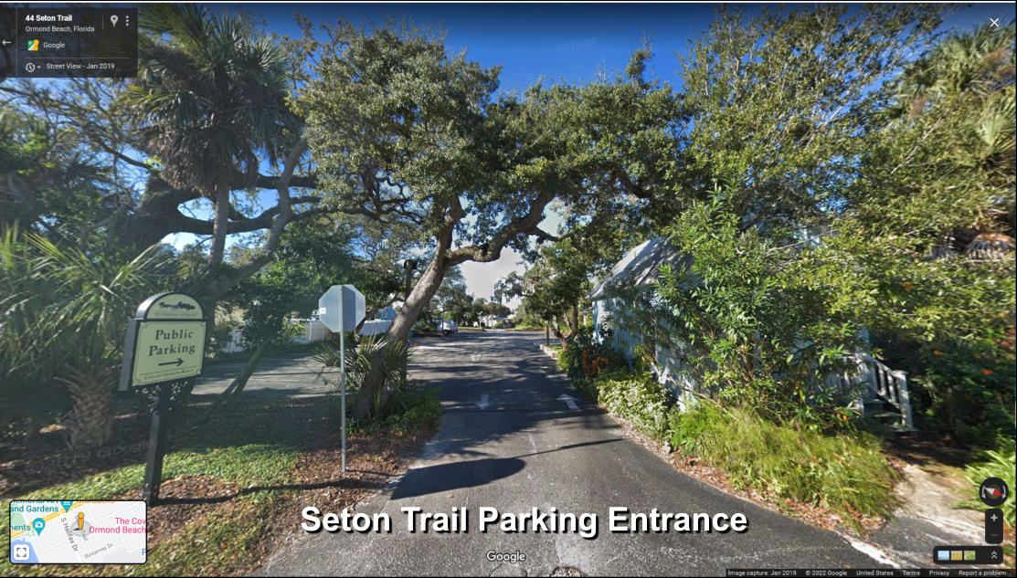 Seton Trail Parking Entrance